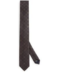 Giorgio Armani - Silk Monogram Stripe Jacquard Tie - Lyst