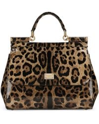 Dolce & Gabbana - Kim Medium Leopard Print Sicily Bag - Lyst