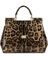 Dolce & Gabbana - Kim Dolce&Gabbana Medium Leopard Print Sicily Bag - Lyst