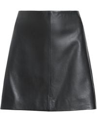 AllSaints - Leather Renai Mini Skirt - Lyst