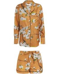 Olivia Von Halle - Silk Carmena Alba Pyjama Set - Lyst