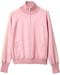 Miu Miu - Technical Fabric Stripe Track Jacket - Lyst