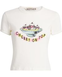 Mother - Printed The Itty Bitty Ringer T-Shirt - Lyst