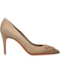 Santoni - Suede Sibille Pumps 85 - Lyst
