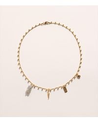 Hermina Athens - Plated Olympos Charm Necklace - Lyst