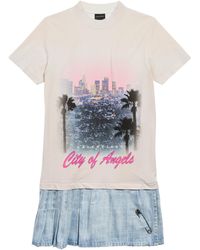 Balenciaga - Layered City Of Angels T-Shirt Dress - Lyst
