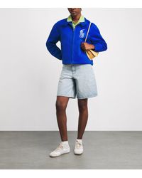 Polo Ralph Lauren Cotton Chambray Windbreaker in Blue | Lyst