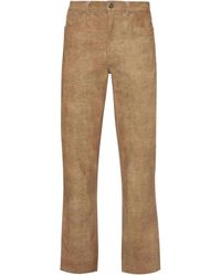 JW Anderson - Leather Straight-fit Trousers - Lyst