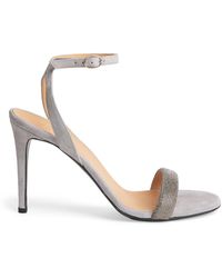 Eleventy - Suede Crystal-Embellished Sandals 90 - Lyst