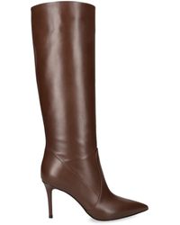 Gianvito Rossi - Leather Hansen Vitello Glove Knee-High Boots 45 - Lyst