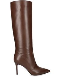 Gianvito Rossi - Leather Hansen Vitello Glove Knee-High Boots 45 - Lyst