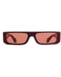 Alaïa - Acetate Rectangle Mask Sunglasses - Lyst