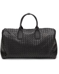 burberry large washed leather duffle bag