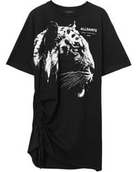 AllSaints - Organic Cotton Ivana Naiema T-Shirt Dress - Lyst