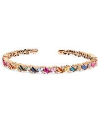 Suzanne Kalan - Diamond And Sapphire Frenzy Bangle - Lyst