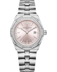 Vacheron Constantin - Stainless Steel And Diamond Overseas Self-Winding Watch - Lyst