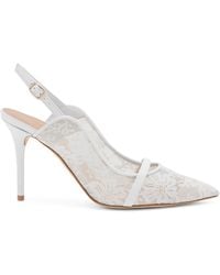 Malone Souliers - Lace Marion Slingback Pumps 85 - Lyst