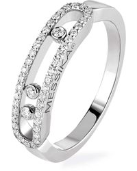 Messika - Baby Move Classique And Diamond Pavé Ring - Lyst
