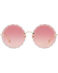 Chloé - Rosie Round Sunglasses - Lyst