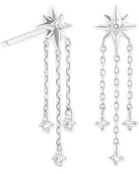 Astrid & Miyu - And Topaz Shooting Star Earrings - Lyst