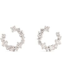 Suzanne Kalan - And Round Diamond Mini Spiral Hoop Earrings - Lyst