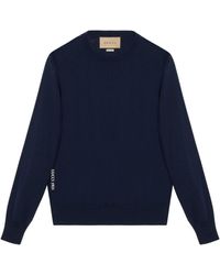 Gucci - Wool Embroidered Sweater - Lyst