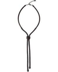 Brunello Cucinelli - Leather Bolo Tie - Lyst