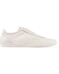 Jimmy Choo - Sunny F Leather-Lace Sneakers - Lyst