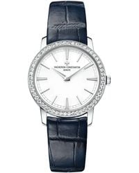 Vacheron Constantin - White Gold And Diamond Traditionnelle Watch 33mm - Lyst