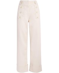 Claudie Pierlot - Sailor Wide-Leg Jeans - Lyst