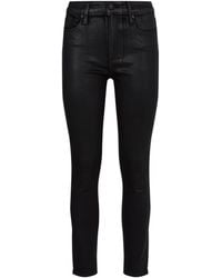 PAIGE - Hoxton Coated Skinny Jeans - Lyst