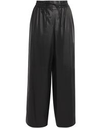Yves Salomon - Lambskin Wide-Leg Trousers - Lyst