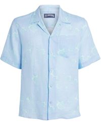 Vilebrequin - Linen Bubble Turtle Print Charli Shirt - Lyst