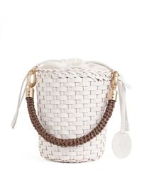 Eleventy - Leather Woven Bucket Bag - Lyst