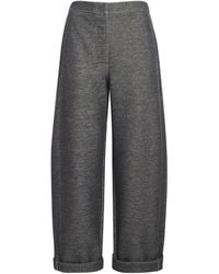 MAX&Co. - Wool-Blend Barrel Trousers - Lyst