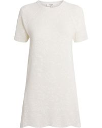 Chloé - Pointelle Knit Mini Dress - Lyst