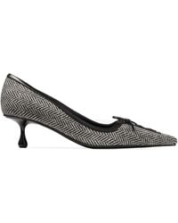Jimmy Choo - Scarlett 50 Herringbone Pumps - Lyst