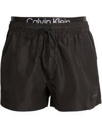 Calvin Klein - Ck Double Waistband Swim Shorts - Lyst