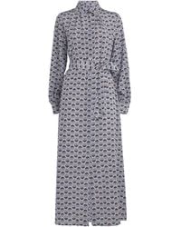 Weekend by Maxmara - Silk Floral Maxi Dress - Lyst