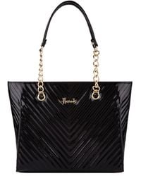harrods patent chevron backpack