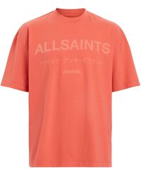 AllSaints - Organic Cotton Laser T-shirt - Lyst