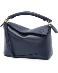 Loewe - Mini Leather Puzzle Edge Top-Handle Bag - Lyst