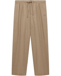 Loewe - Wool-Cashmere-Blend Pleated Trousers - Lyst