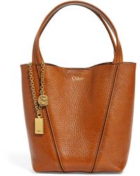 Chloé - Small Calfskin Spin Tote Bag - Lyst
