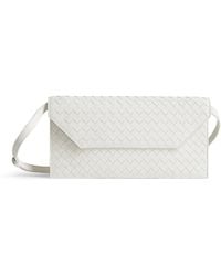 Bottega Veneta - Leather Intrecciato Piccolo Envelope Pouch - Lyst