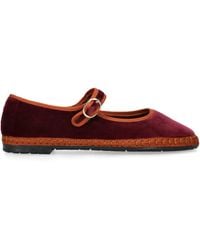 Flabelus - Velvet Tybalt Mary Janes - Lyst