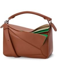 Loewe - Small Leather Layers Puzzle Top-Handle Bag - Lyst
