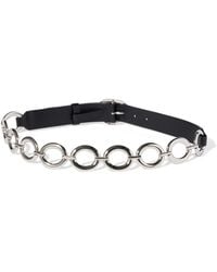 Miu Miu - Leather And Metal Belt - Lyst