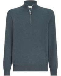 Brunello Cucinelli - Cashmere Quarter-Zip Sweater - Lyst
