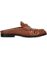 Jonathan Simkhai - Croc-Embossed Leather Dean Loafers - Lyst